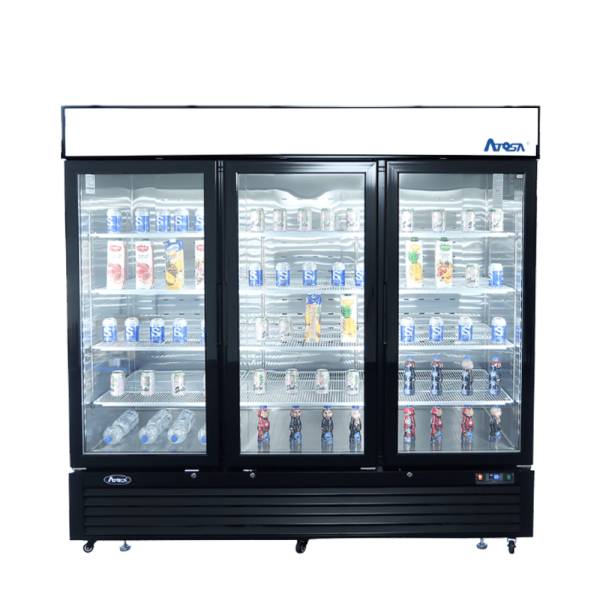 Three Door Glass Freezer (72 Cu. Ft)