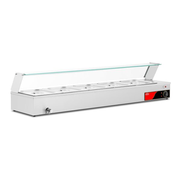5 Compartment Half Size Countertop Warmer