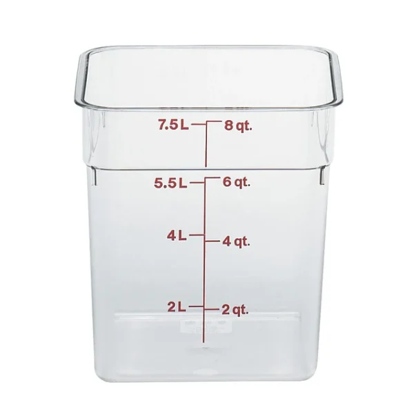 8L Poly Carbonate Container w/Lid